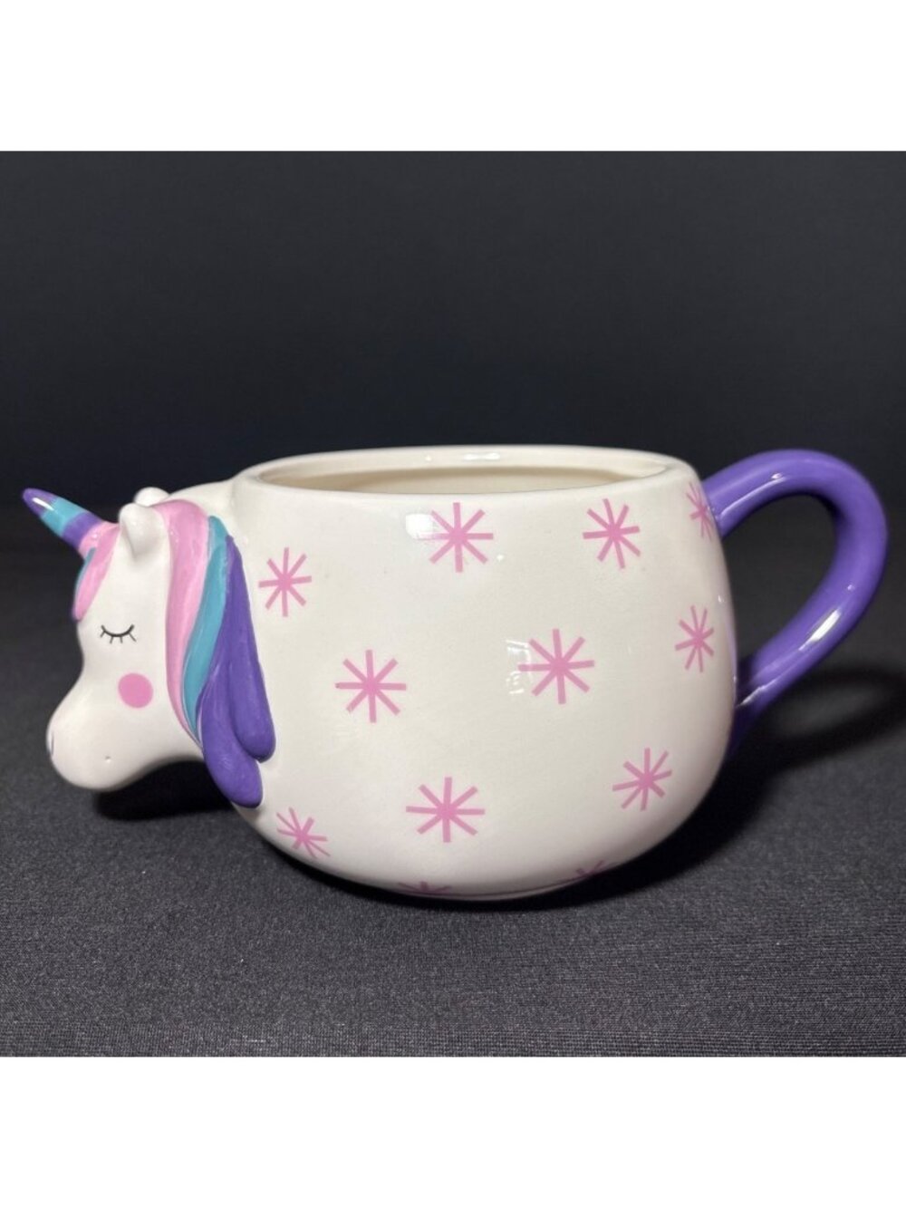 Unicorn Ceramic 3D Mug Coffee Tea Cocoa Chocolate Whimsical Planter 18 oz Mug - Picture 6 of 16